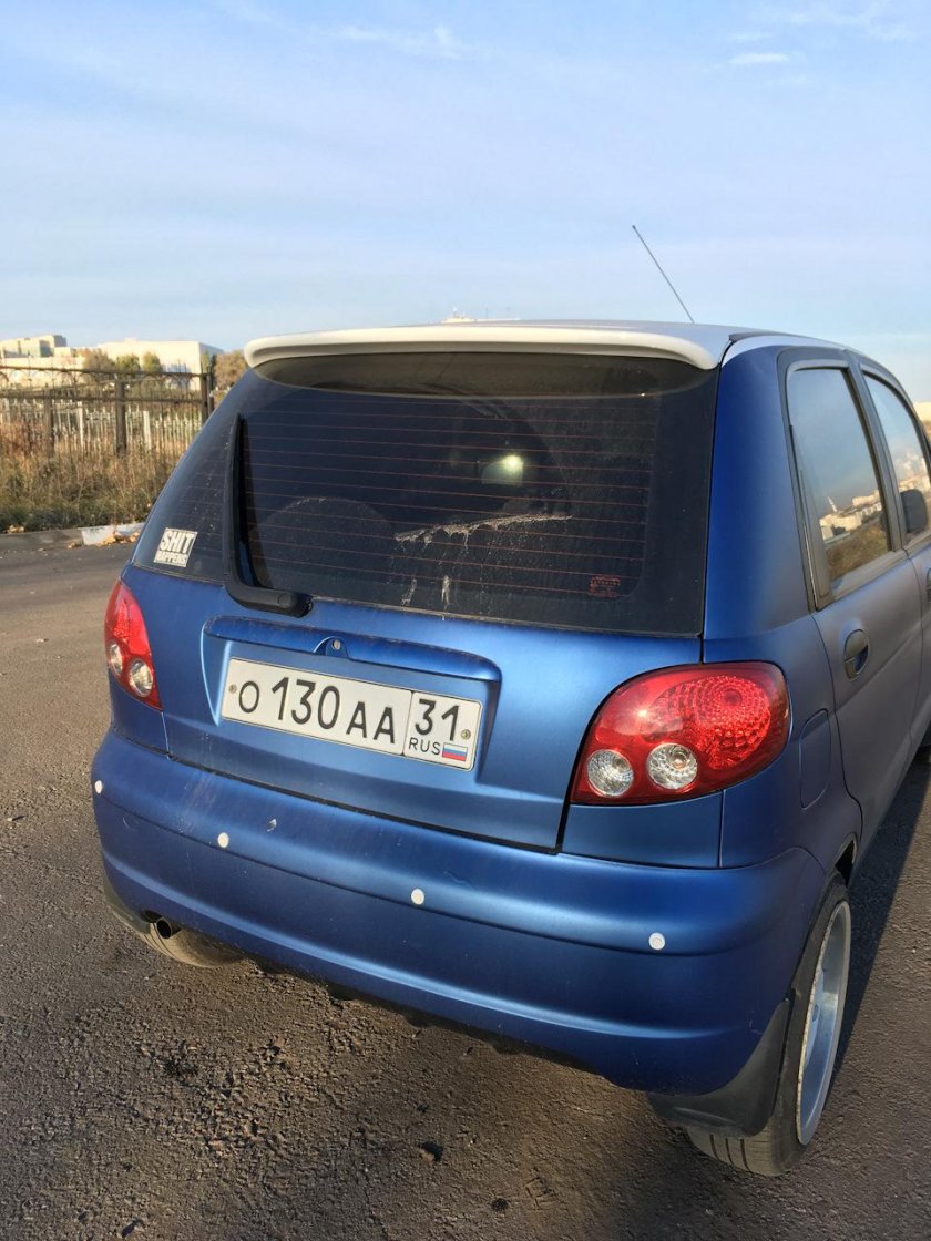Daewoo Matiz 2000 сзади