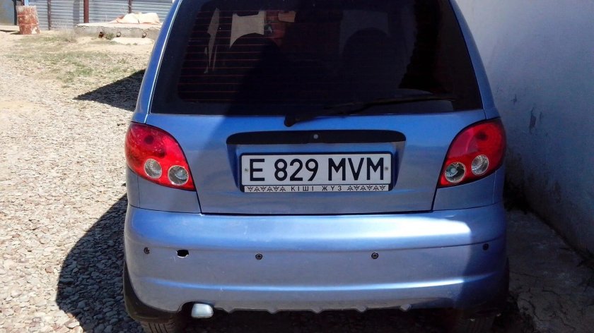 Daewoo Matiz 2011 сзади