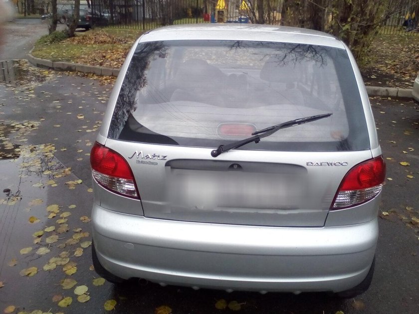 Daewoo Matiz сзади