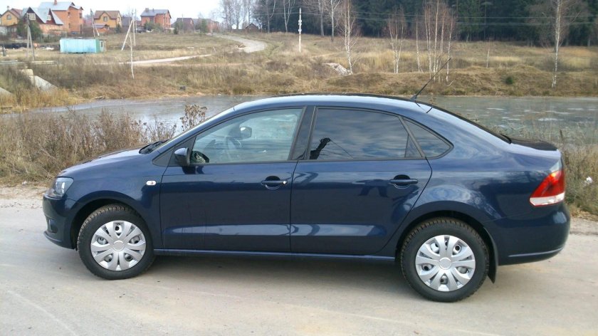 Фольксваген поло седан 2012 синий