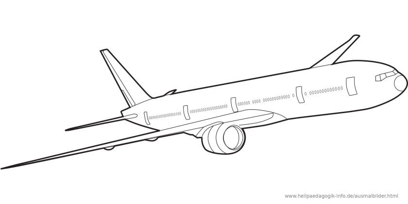 Раскраска самолет Боинг 737 800