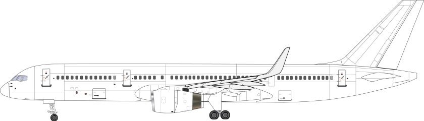 Боинг 767 вид сбоку