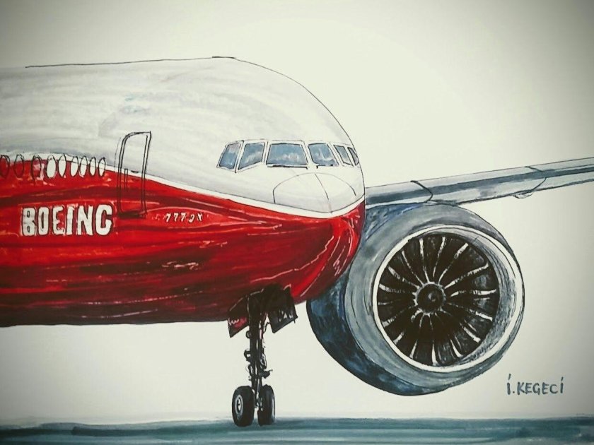 Нарисовать Боинг 737
