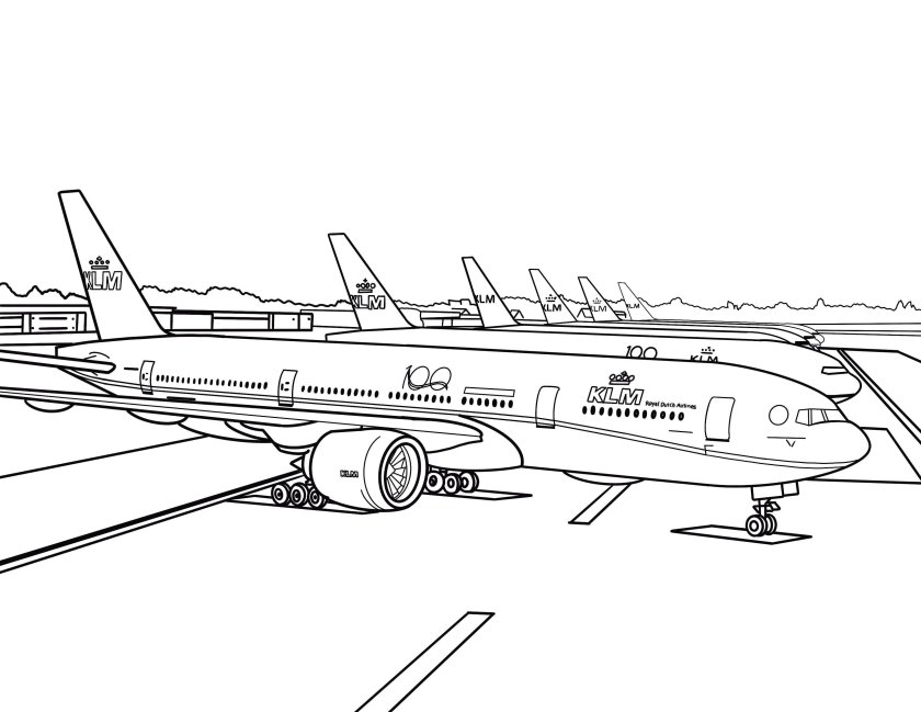 Боинг 737 раскраска