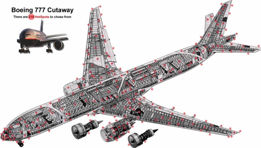 Боинг 777 Компоновочная схема