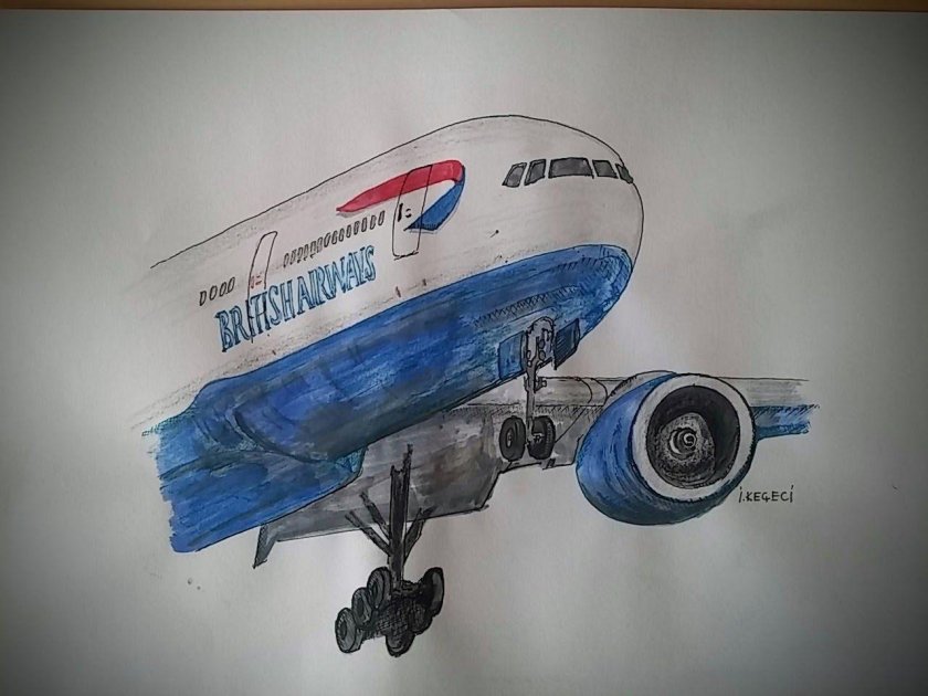 Самолет рисунок