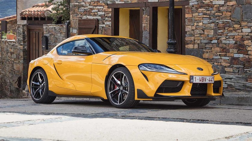Toyota Supra a90 Yellow
