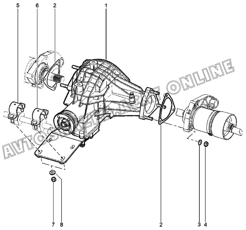Прокладка переднего моста Нива Шевроле