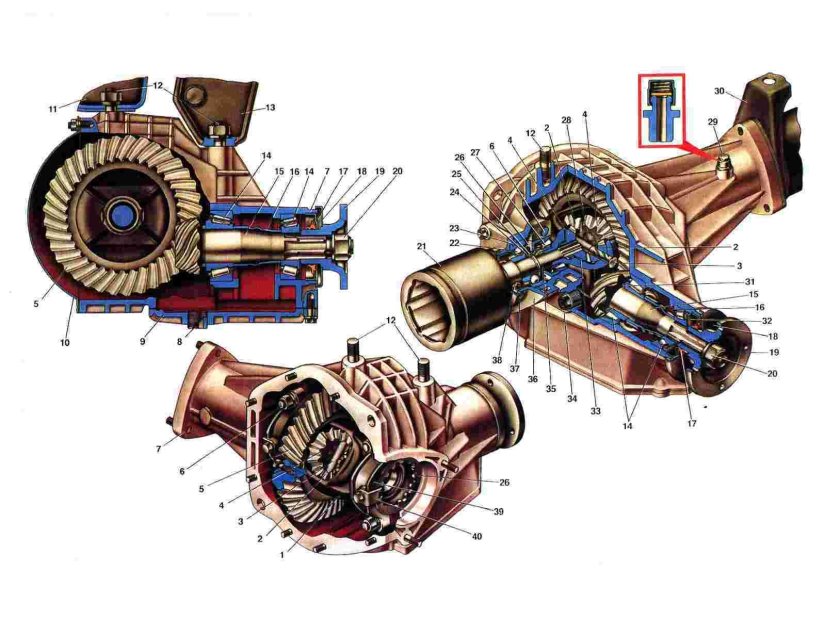 Редуктор переднего моста ВАЗ 21213