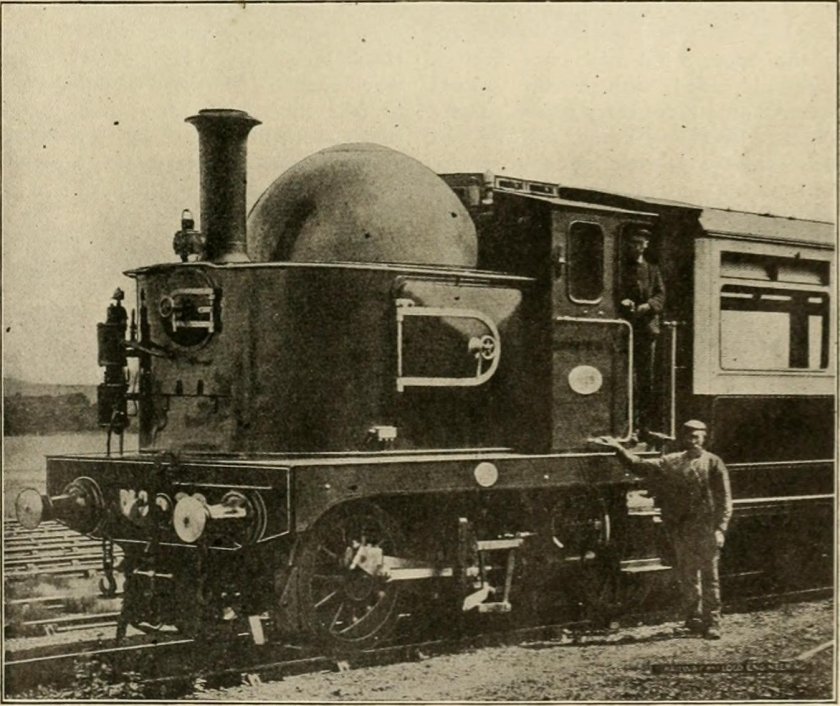 Паровоз с вертикальным котлом