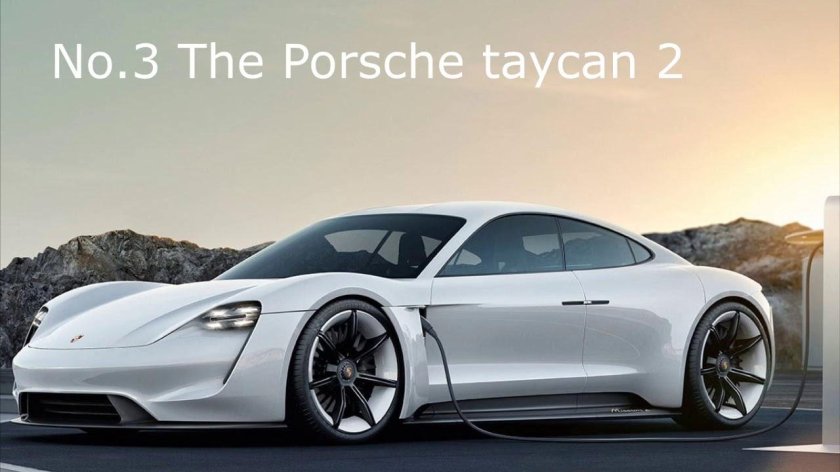 Черный Porsche Taycan iphone