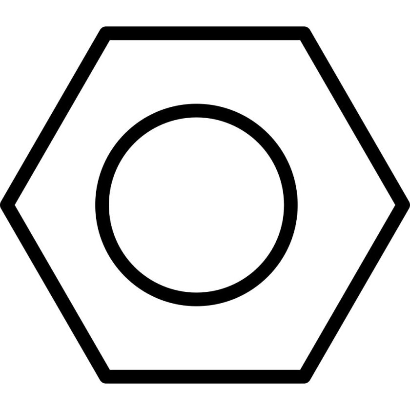 Гайка шаблон