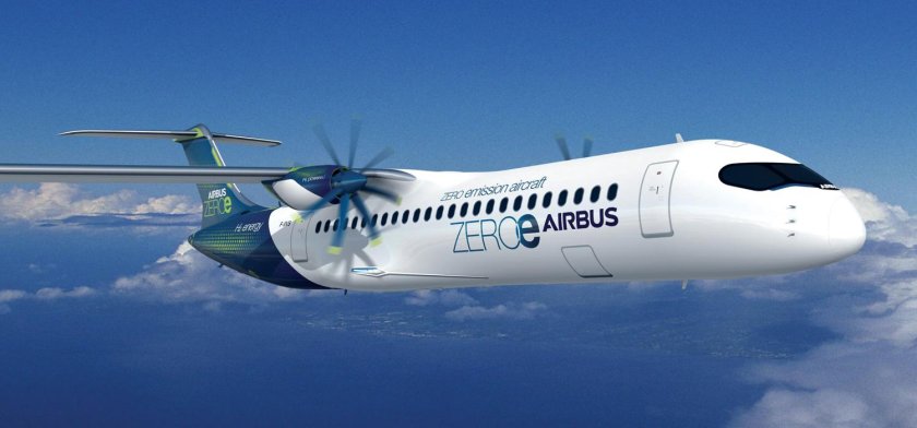 Водородный самолет airbus