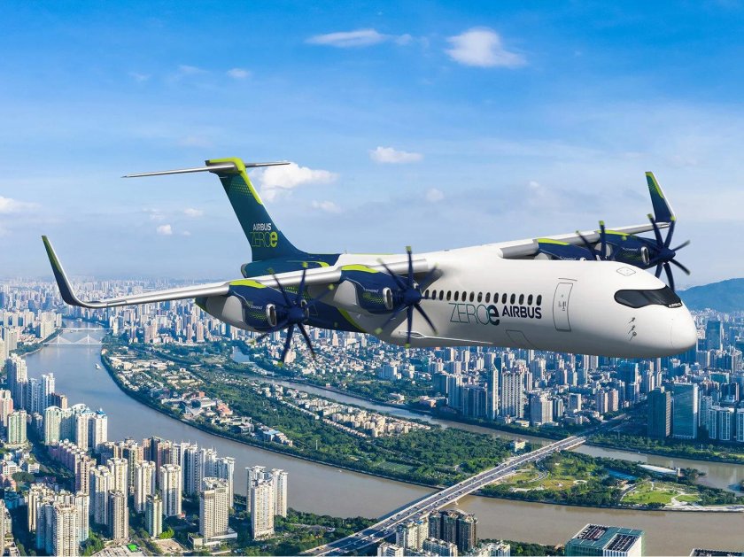 Водородный самолет airbus