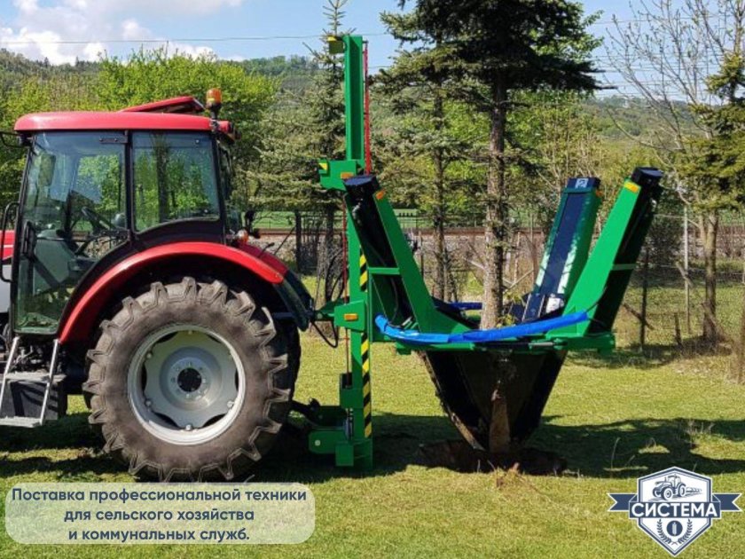 Пересадчик деревьев на трактор