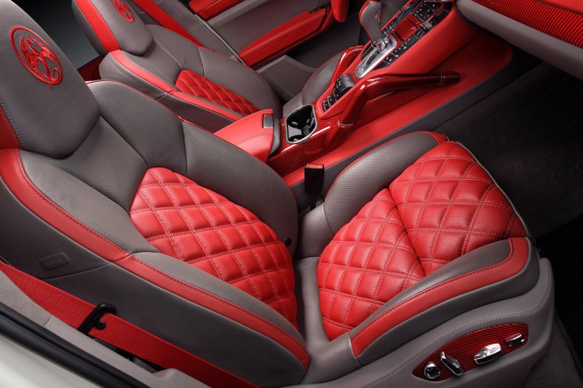 Красно черный салон для Кайен 958