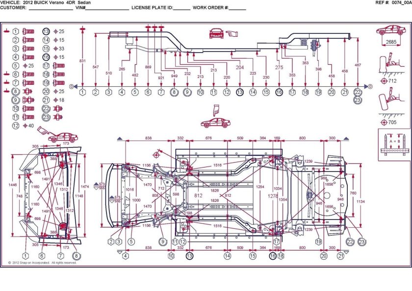 Геометрия кузова ауди с6