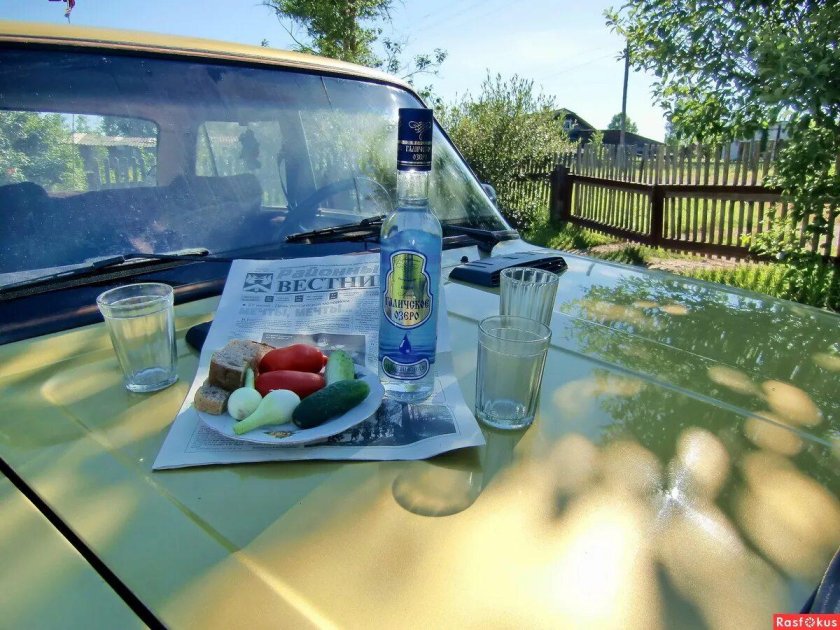 Накрытая Поляна на капоте