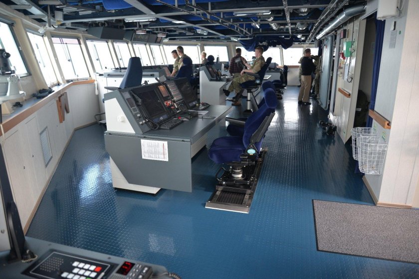 Ходовой мостик эсминца 56