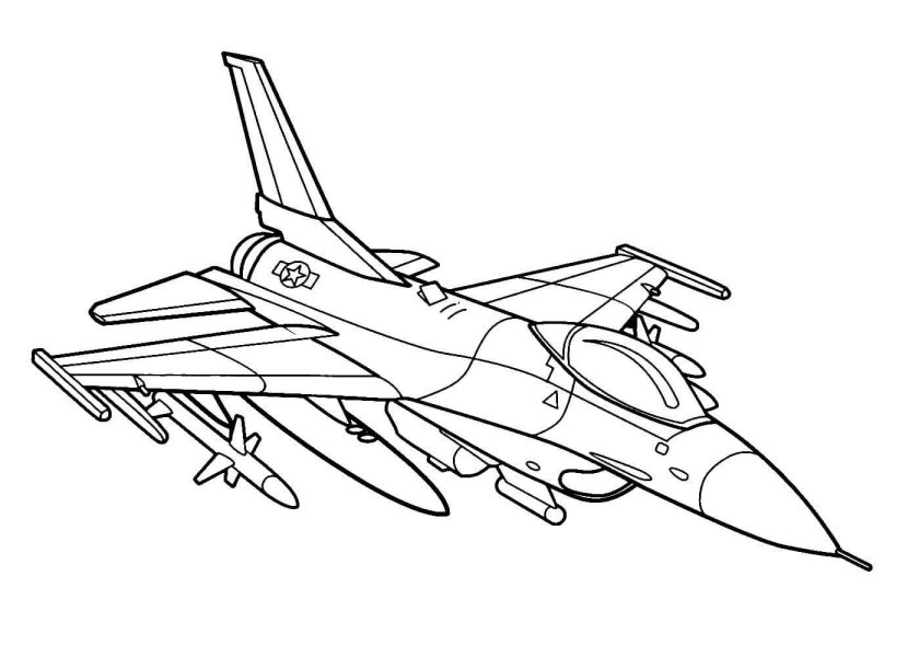 Раскраска самолет истребитель Су-24