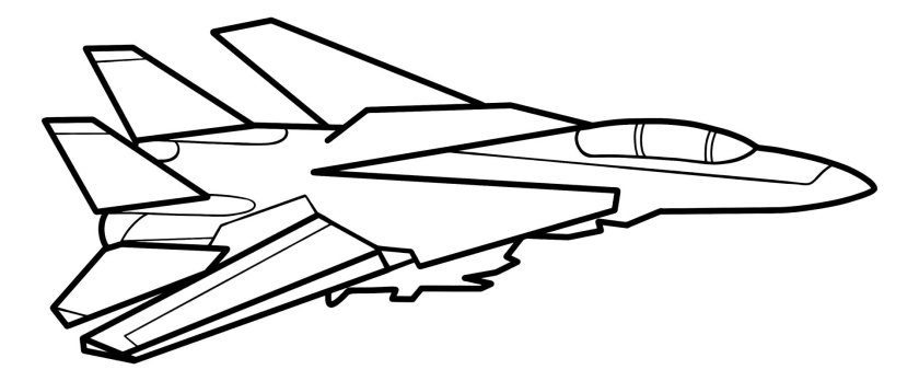 Раскраска самолет истребитель