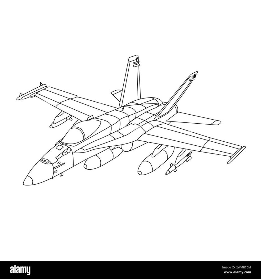 Военные самолеты раскраска