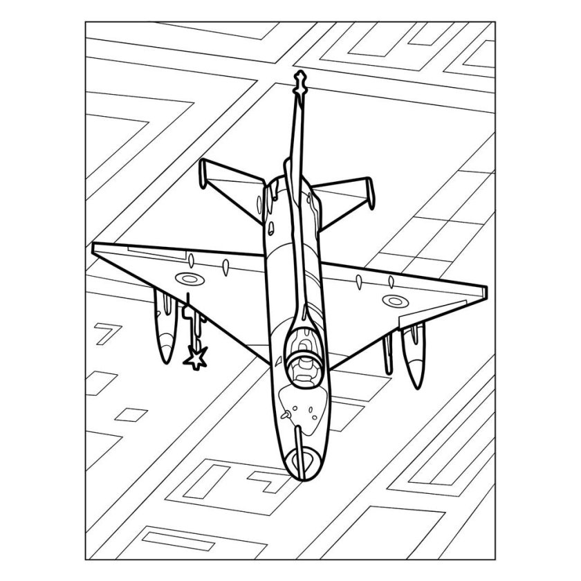 Раскраска истребители