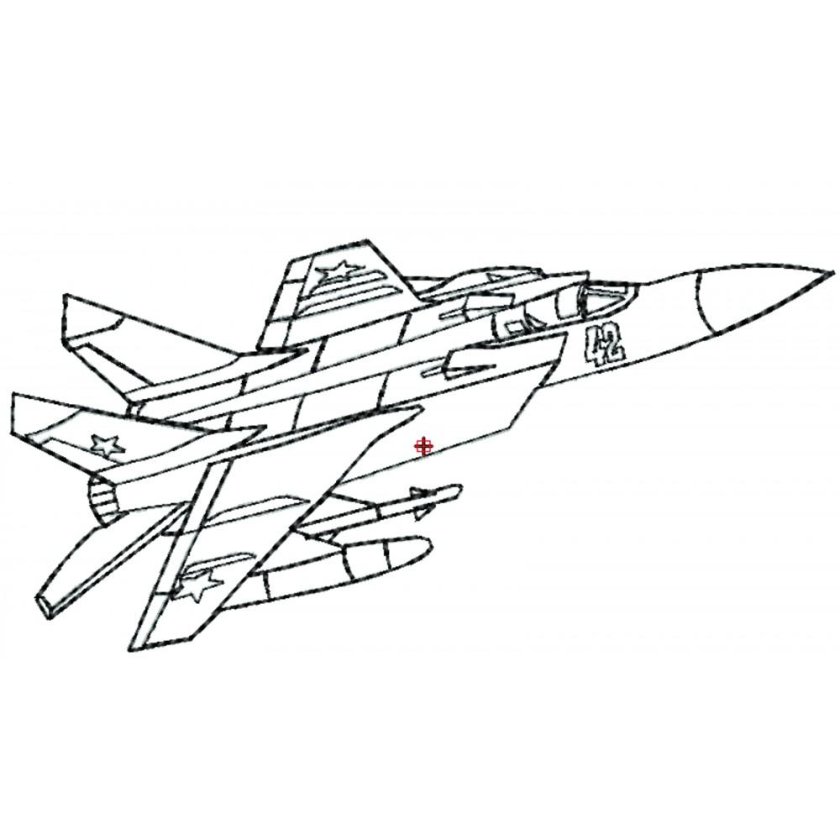 Самолёт истребитель миг 29 раскраска