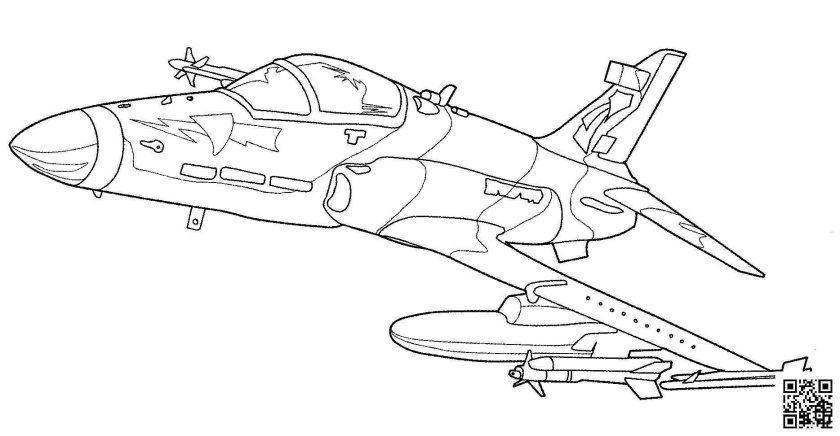 Самолеты. Раскраска