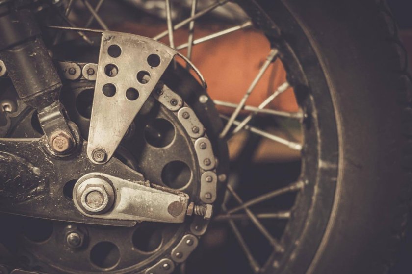 Цепь от мотоцикла на велосипед