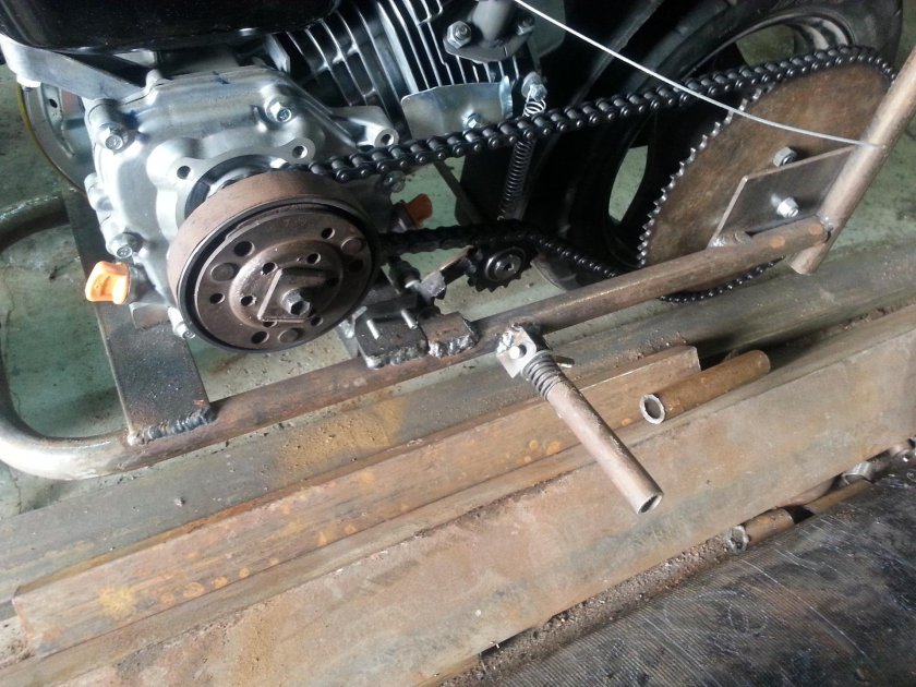 Сцепление от скутера на ДВС Лифан