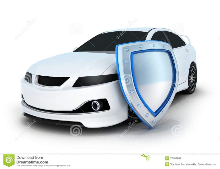 Машина под щитом