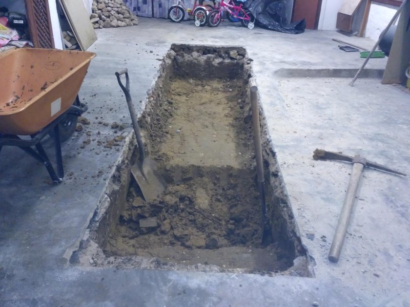 Обустройство ямы в гараже