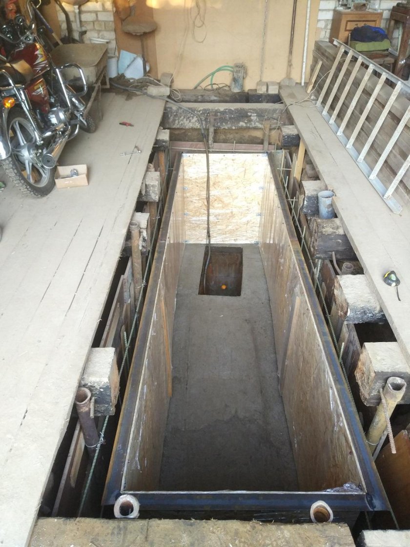 Смотровая яма для грузовых автомобилей