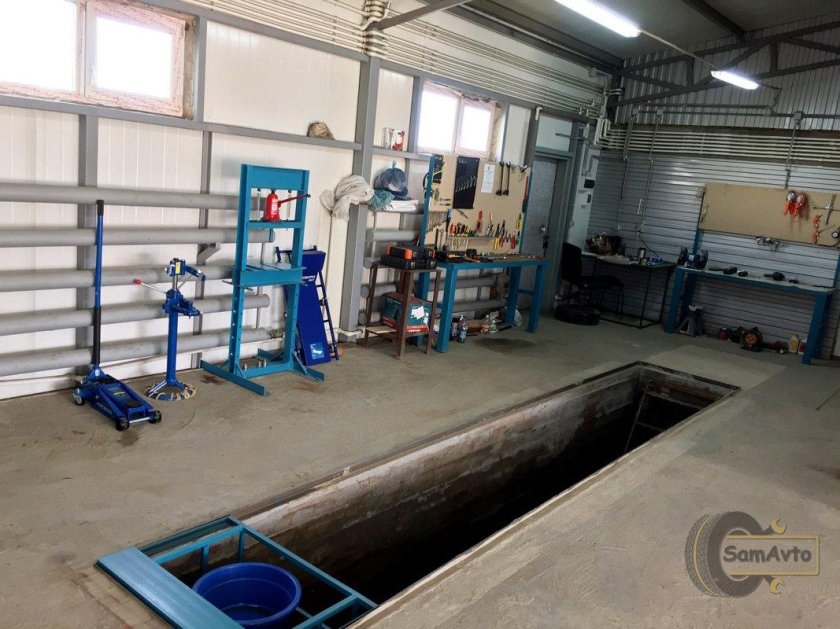 Яма в автосервисе