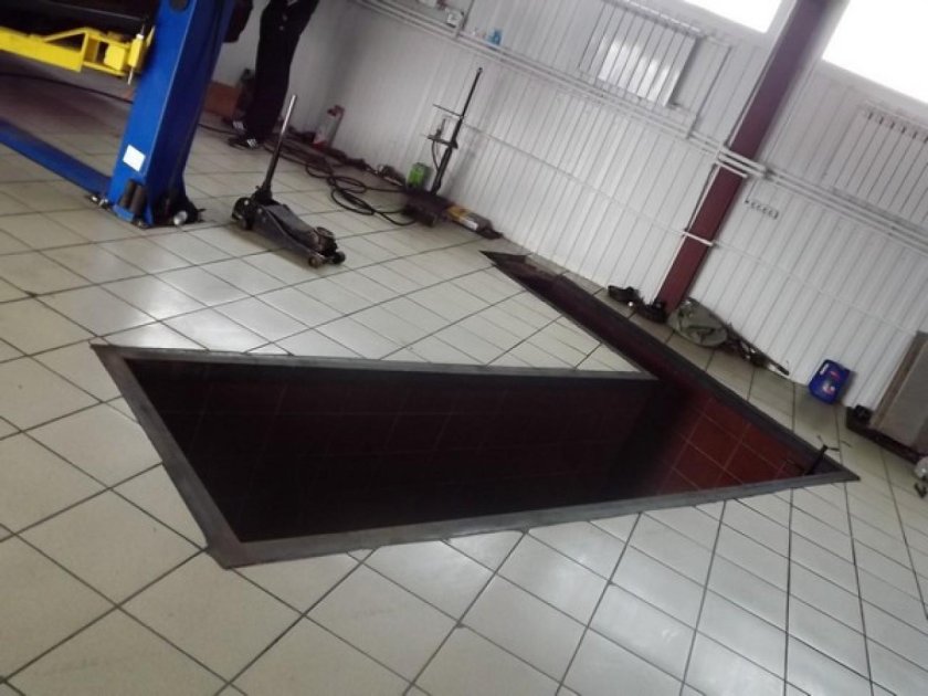 Ограждение смотровых ям для автомобилей