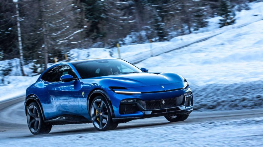 Феррари синяя