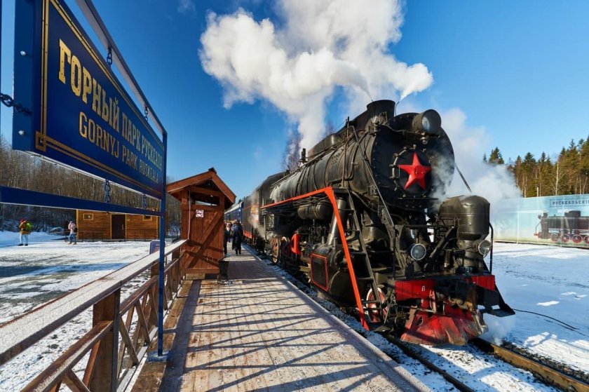 Ретропоезд «Рускеальский экспресс» Сортавала – Рускеала