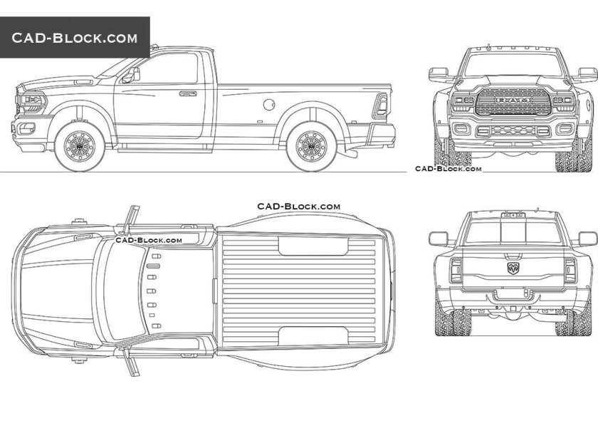 Dodge Ram 1500 чертеж