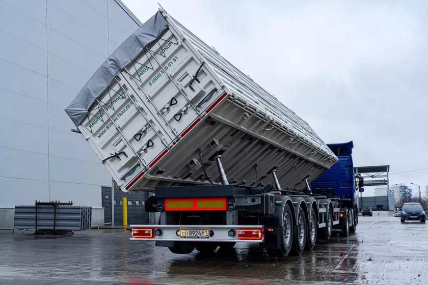 Тонар полуприцеп самосвальный зерновоз