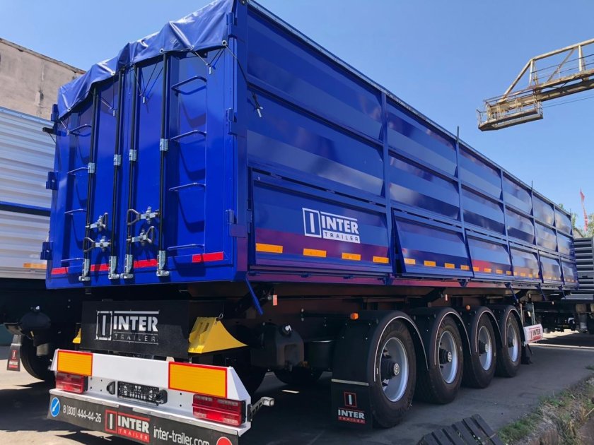 Самосвальный полуприцеп зерновоз