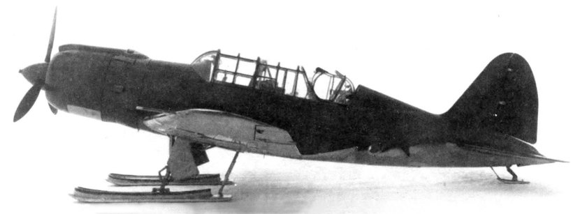 Пе-2 на лыжном шасси