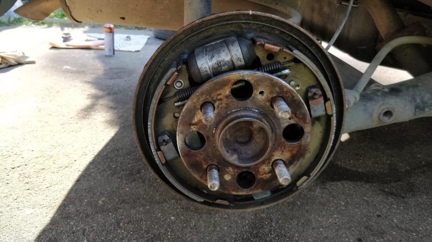 Задние барабанные тормоза тойота королла