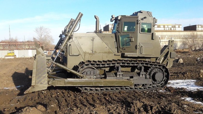 Бронированный бульдозер б12 м2