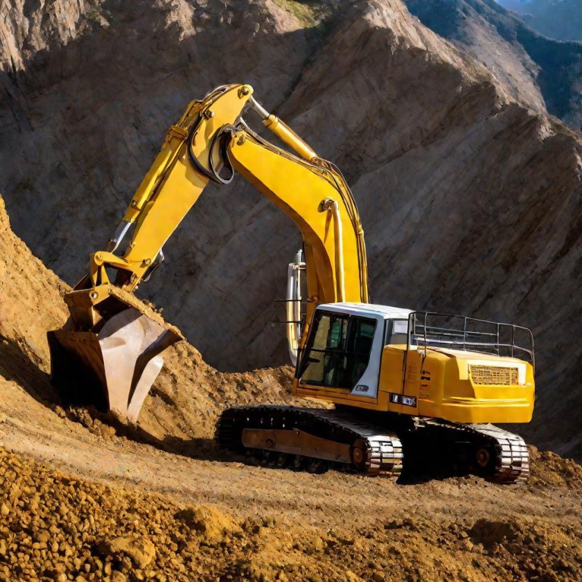 Карьер песок экскаватор