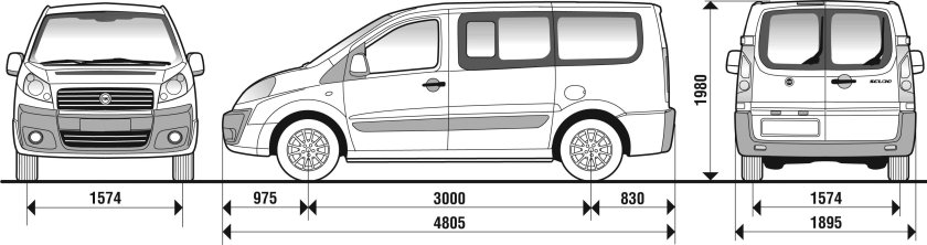 Фиат Скудо 2015 габариты