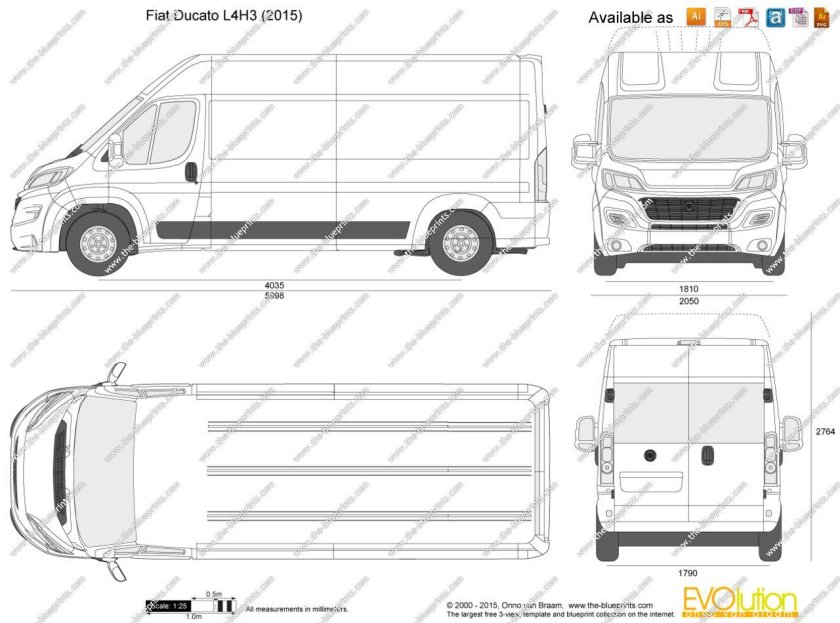 Ситроен Джампер l4h2 габариты