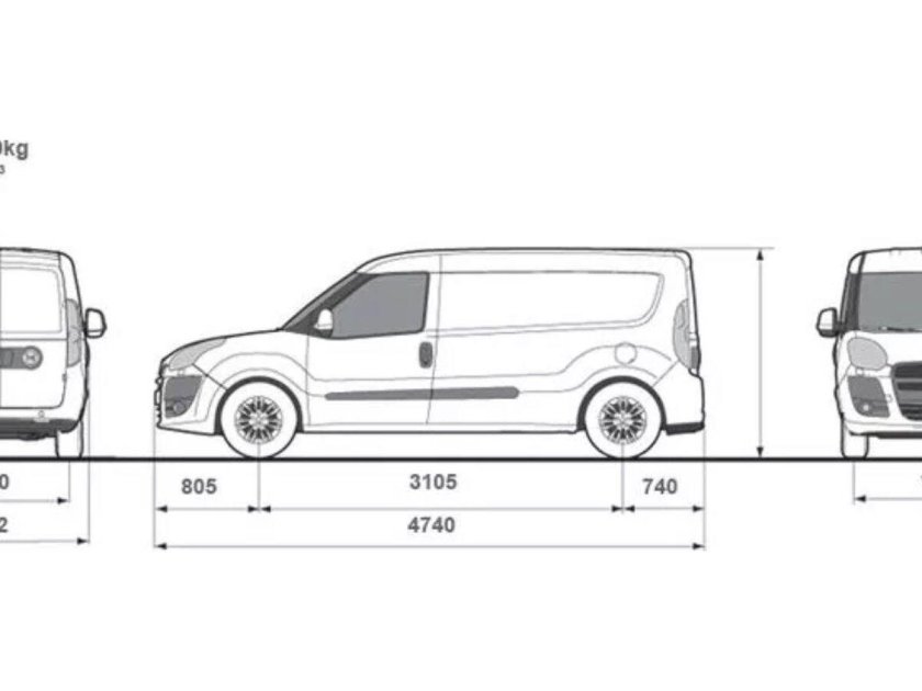 Фиат добло габариты