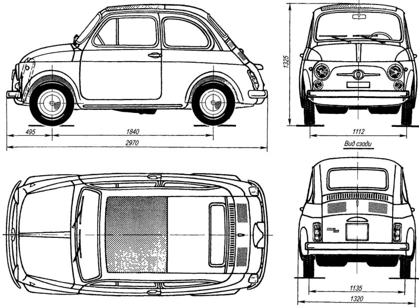 Fiat 500 Dimensions