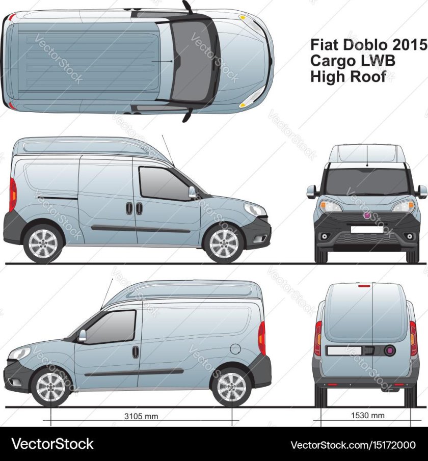 Fiat Doblo Cargo Maxi габариты